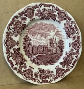 talerz ozdobny WEDGWOOD enoch tunstall royal homes ZAMEK DRZEWA ZWIERZĘTA