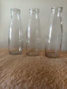 Butelki po maślance,śmietanie PRL 