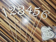 Numerki na stół ślub/wesele do bukietów nr 1-10