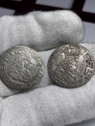 Zestaw! 2x Szóstak Jan II Kazimierz Waza 