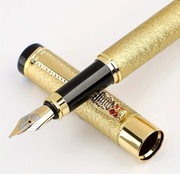 Biznesowe pióro z tłoczkiem Złoto Perłowe Smok 