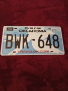 Replika kopia tablica rejestracyjna USA Oklahoma 30x15 cm