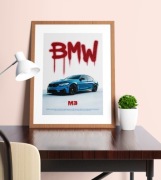 BMW mw -plakat motoryzacyjny A3