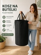 Torba kosz NA BUTELKI plastikowe PET ściągany worek recykling pojemnik XL