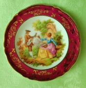 Vintage mały dekoracyjny porcelanowy talerzyk Limoges Francja 