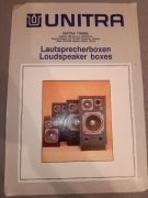 UNITRA Tonsil kolumny głośnikowe, ulotka reklamowa.