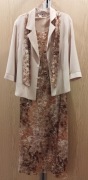 Elegancka garsonka, żakiet z sukienką r.46