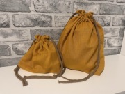 Zestaw 2 woreczków materiałowych | ręcznie szyte | Nitka Handmade