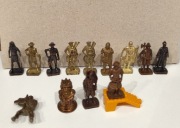 Metalowe mosiężne figurki Kinder Niespodzianka Kinder Metal Ferrero 13 szt