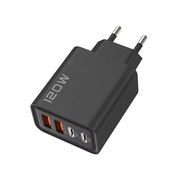 Ładowarka 120W GaN USB-C PD QC 4.0 szybkie ładowanie do laptopa / telefonu