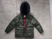 Kurtka parka zimowa khaki 122/128