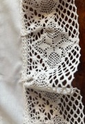 Pracownia Wierzbowisko 2 zazdrostki 35x90 cm bawełna koronka 8,5 cm