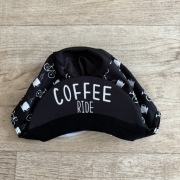 Czapeczka kolarska rowerowa z daszkiem coffee ride