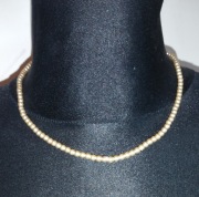 klasyczny sznur drobnych perelek ecru, naszyjnik/bransoletka, Jablonex