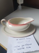 antyk sygnowana sosjerka Giesche Górny Śląsk 1935-1945 porcelana ecru