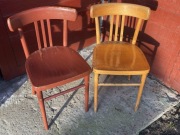 KPL 2 stare krzesła gięte PRL krzesło stołek Jasienica Thonet meble lata 60