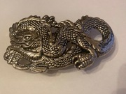 Klamra do paska metalowa Smok Dragon