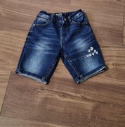 _ Next _ jeansowe spodenki haft 116 cm