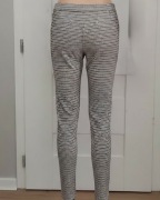 Beżowe spodnie w kratę Zara S/M wysoki stan dopasowane elastyczne