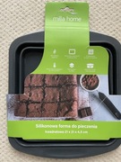 Silikonowa forma do pieczenia 21x21x4,5cm nowa