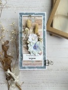 Kartka ślubna, na ślub, kwiatowa, handmade