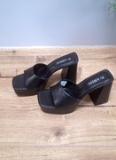 Nowe buty klapki na obcasie 10cm