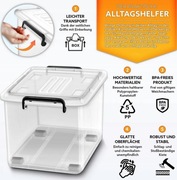 Pudełka do przechowywania z pokrywką zestaw 6 x13L ORGANIZERY