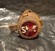 Stara Przedwojenna Lampka Rowerowa STOP