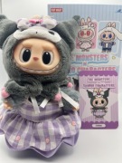 Labubu The Monsters x Hello Kitty and Friends Plush Pendant | Kuromi