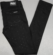Wr) SUPERDRY Cara Skinny oryginalne spodnie jeansowe Roz.26/32
