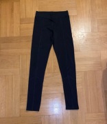 164/XS legginsy H&M leginsy grafitowe sportowe techniczne fitness