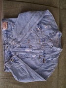 Kurtka jeansowa M.SARA z przetarciami