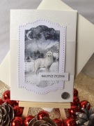 KARTKA ŚWIĄTECZNA handmade w kopercie - personalizowana, ręcznie robiona