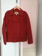 Kurtka sztruksowa płaszczyk marynarka sztruks ruda