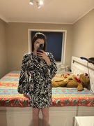 Sukienka zebra krótka