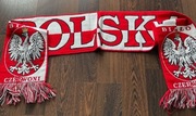 Szalik kibica drużyna narodowa Polska biało czerwoni orzeł 
