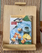 Zestaw malarski/sztaluga w drewnianej skrzynce.