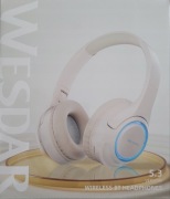 Słuchawki bezprzewodowe WESDAR wersja 5.3 model K-216H kremowe