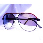 Okulary Guess GF0172 01C czarne czerwone aviatory polaryzacja sunglasses