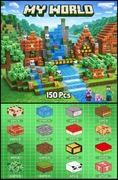 Klocki magnetyczne typu Minecraft 150szt 4figurki. Szybka wysyłka!!!