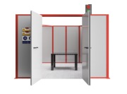 KABINA OCHRONNA DO SPAWANIA / CZYSZCZENIA LASEROWEGO TYP „R” 2400x2400mm