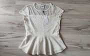 NOWA koronkowa bluzka z baskinką Vero Moda rozm. M