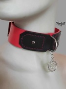 Harness Choker BDSM Punk Goth Metal - Obroża skórzana Anhrefn 5 - TotenKot
