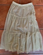 Zara 11 12 lat 152 spódniczka spódnica brokatowa złota 