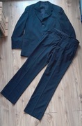 Meski granatowy garnitur JoyBoy rozm.50/52,stan bdb L/XL,wymiary w opisie