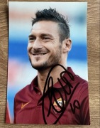 Francesco Totti FIFA100 oryginalny autograf zdjęcie 10x15 cm