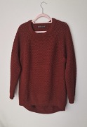 Sweter bordowy reglan 