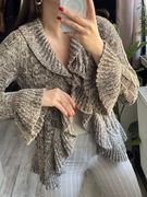 Vintage sweter marki I.N.C. International Concepts M rozpinany retro boho