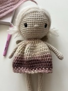 Wróżka zrobiona na szydełku crochet fairy doll handmade