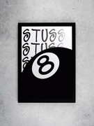 Plakat z motywem Stussy 
